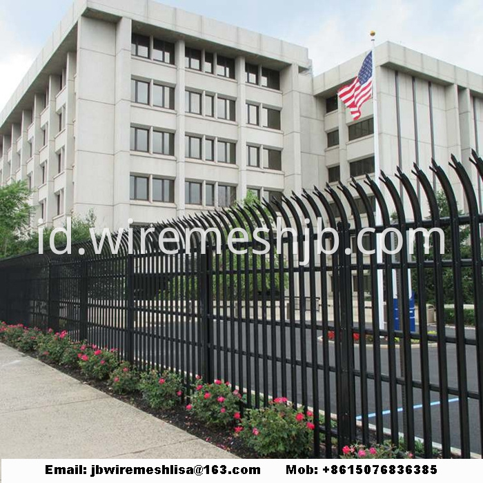 Powder Coated Steel Palisade Fence